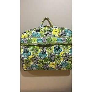 Vera Bradley Limes Up Floral Hanging Garment Clothing Travel Bags 42x23 W/strap